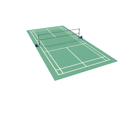 BadmintonFloor and Net A Triangulate21
